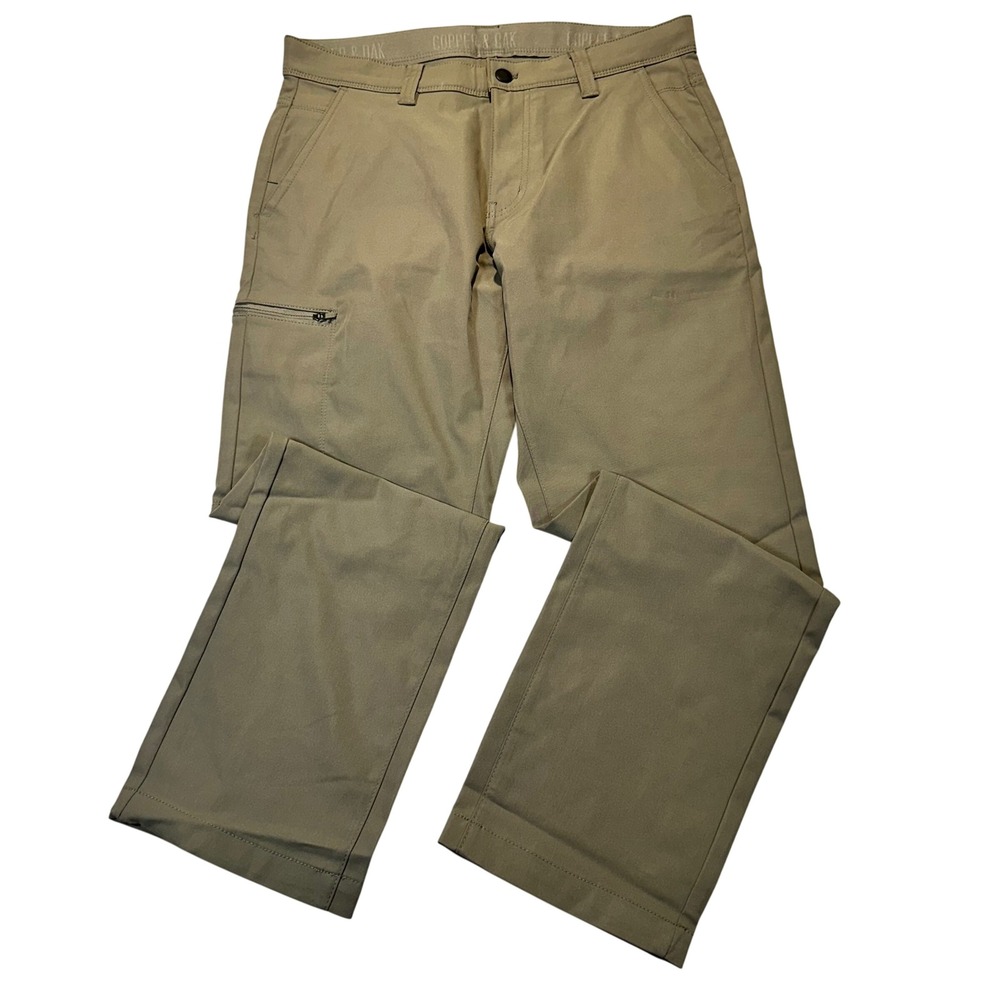 Copper & Oak Pants Mens 32x29 Tan Khaki Performance Utility Gorpcore 1897586